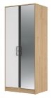 Riidekapp peegliga Moet 70, 84x60xK200 cm