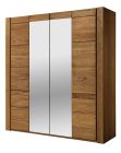 Riidekapp peegliga Velvet 77, 205x60xK225 cm, tamm