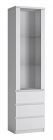 Vitriinkapp Fribo FRIV01, 50,1x40xK200 cm, Alpivalge