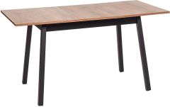 Table KVANT (1100-1420x700x750) TOBACCO OAK / BLACK
