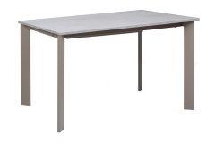 Dining table RAMOS 1200+400+400x800x760 BETON/CHAMPAGNE MATT