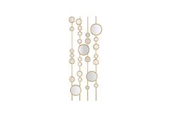 Seinadekoratsioon Small Mirrors 35.5x90 cm, kuldne