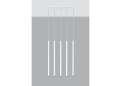 Laelamp Pastelo 5, valge