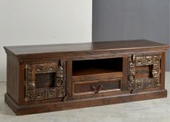 TV-alus Almirah, taaskasutatud puit/pruun