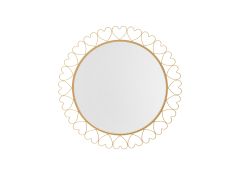 Seinapeegel Hearts 80 cm, kuld