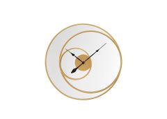 Seinapeegel kellaga 90 cm, kuld