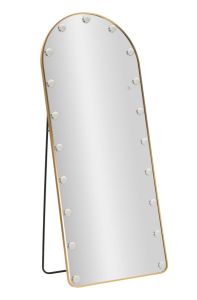 Põrandapeegel Hollywood LED 170 cm, kuldne