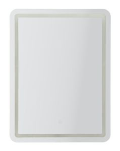 Seinapeegel LED 60x80 cm, hõbedane