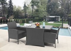 Aiamööbli komplekt, must