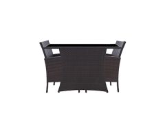 Aiamööbli komplekt, pruun