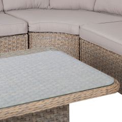 Laud PACIFIC 120x80xH46/65cm, hallikasbe