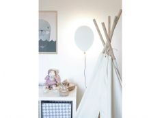 Seinavalgusti Balloon, valge