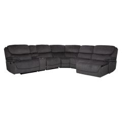 Nurgadiivan GISELLA U-kujuline, manuaalne recliner, tumehall