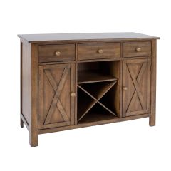 Kummut JAMES 120x46xH91cm, rustik tamm