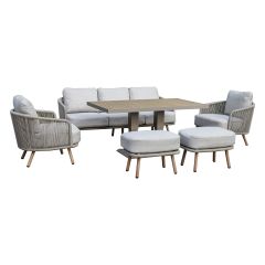 Aiamööblikomplekt MALISE 6-osaline, beež