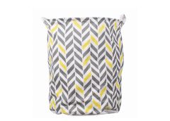 Pesukorv 80L, hall/kollane