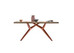 Söögilaud 200x100 cm, mango/antiikpruun