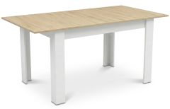 Pikendatav söögilaud 80x160 cm, sonoma tamm/valge