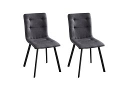 Söögitoolide komplekt, 2tk, tumehall