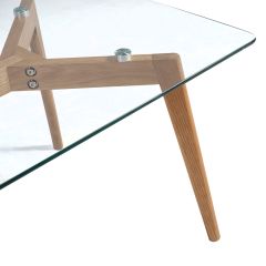 Diivanilaud HELENA 120x60xH45cm, klaas