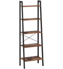 Raamaturiiul 172 cm, must/pruun