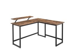 Kirjutuslaud, pruun/must