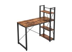 Kirjutuslaud, pruun/must