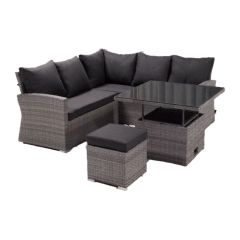 Aiamööblikomplekt SAMUEL laud, nurgadiiv