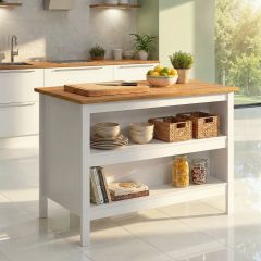 Köögisaar Julina, valge/artisan tamm
