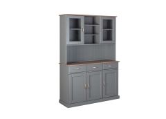 Puhvetkapp Luzerna, hall/seepia