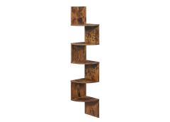 Nurga seinariiul 127 cm, pruun/must
