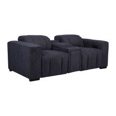 Diivan HUB 2-kohaline elektriline recliner, keskkonsooliga, tumesinine