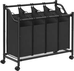 Pesukorvide komplekt 4x35L, must