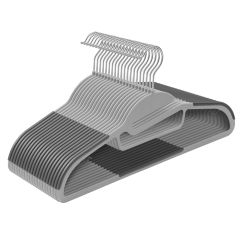 Plastikust riidepuude komplekt 20tk, hall