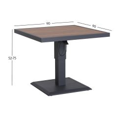 Laud PARKER 90x90xH52-75cm, hall