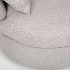 Tugitool FLUFFY pöörlev 110x105xH65/86cm, helehall