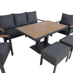 Aiamööblikomplekt PARKER 6-osaline, hall