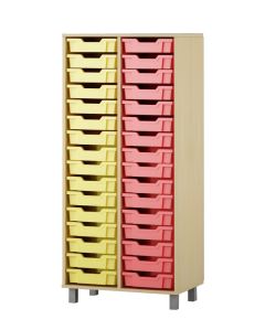 Kast-sahtlitega riiul 2×16 f1