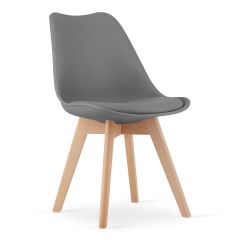 Söögitoolide komplekt Mark 4tk, grafiithall/naturaalne