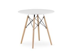 Söögilaud Todi Ø80 cm, valge