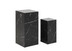 Abilaudade komplekt Callum 2tk, must marmor