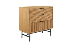 Kummut Lyon 80x80 cm, naturaalne tamm/must