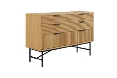 Kummut Lyon 80x120 cm, naturaalne tamm/must