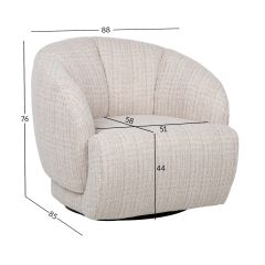 Tugitool FREESIA pöörlev, kaeravalge