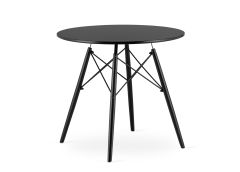 Söögilaud Todi Ø80 cm, must/must