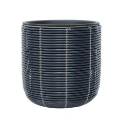 Lillepott WICKER D35xH36cm, sinakas must