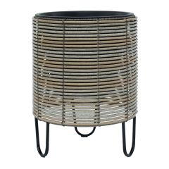 Lillepott WICKER D36xH48cm, bee˛ikashall