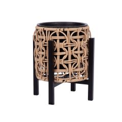Lillepott WICKER alusega 20x20xH23cm, helepruun