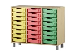 Kast-sahtlitega riiul 3×8 f1