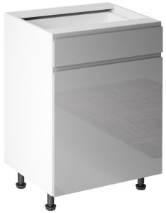 Köögi põrandakapp Aspen2 D60S1, hall kõrgläige